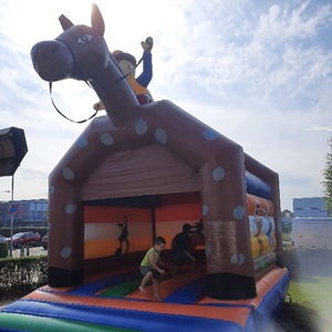 Springkussen Paard Springkussen Paarde met Ruiter